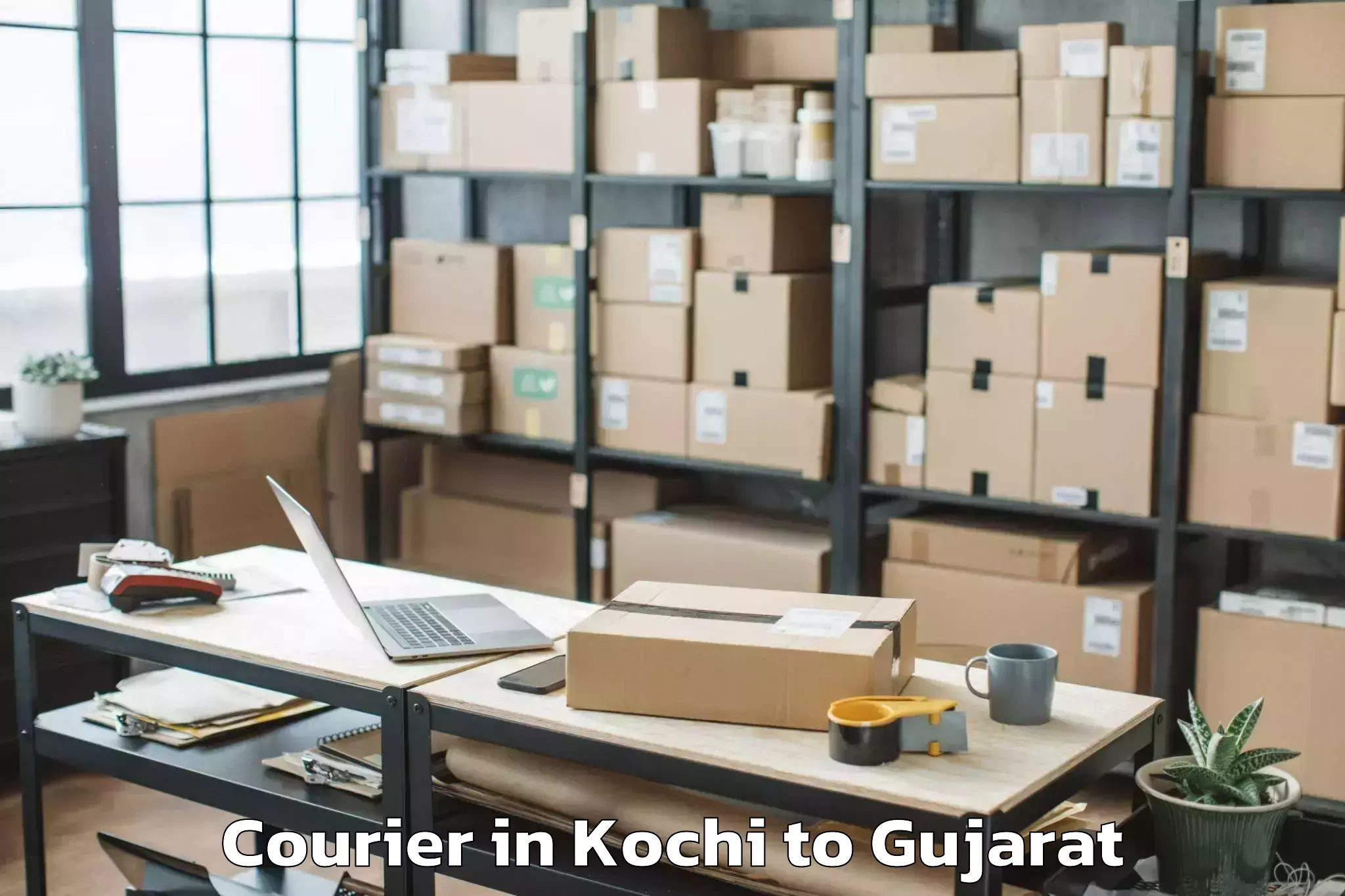 Quality Kochi to Patdi Courier